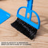 Mini Dustpan and Broom Set (Blue) Portable Plastic Brush for Desk, Home, Kitchen, and Small Animal Cleaning