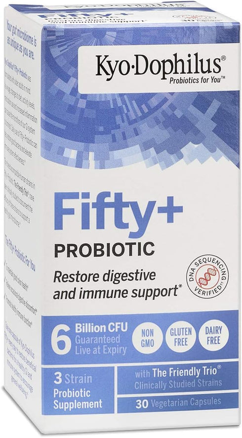 Fifty Plus Probiotic, 30 Count, 6 Billion CFU