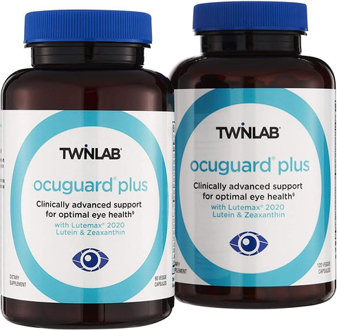 Twinlab Ocuguard Plus, Eye Supplement with Zinc, Vitamin A, C, D, 60 Veggie Capsules