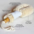 Natural Bristle Dry Brush for Skin, Dry Brushes for Body (Sisal Dry Brush)