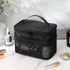 Tosnail Set of 3 Mesh Zipper Bags with Handle, Black Travel Toiletry Bag, Portable Organizer for Makeup & Skincare