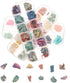 Lurrose 3 Boxes Nail Art Shell Decoration, Irregular Nail Glitter Foil Slice Stickers for DIY Craft Supplies