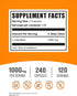 L-Carnitine 1000mg Capsules, BulkSupplements.com Carnitine Supplement, 240 Capsules (Pack of 1)