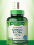 Nature's Truth Ginkgo Biloba 120mg plus Bacopa - 200 Quick Release Capsules, Standardized Extract, Non-GMO and Gluten