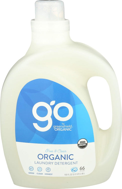 GreenShield Organic Laundry Detergent, USDA Certified Organic, Free and Clear, 100 Ounce