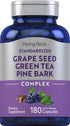 Piping Rock Grape Seed, Green Tea & Pine Bark Complex | 180 Capsules | Non-GMO, Gluten-Free Supplement