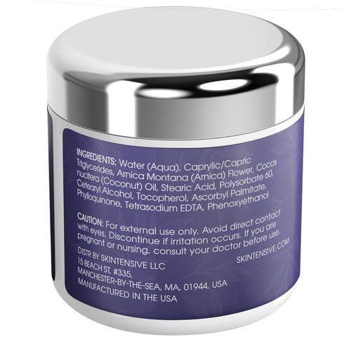 SKINTENSIVE Arnica Bruise Cream for Thin Skin, Moisturizing, Vitamin K C and E, 4 Oz