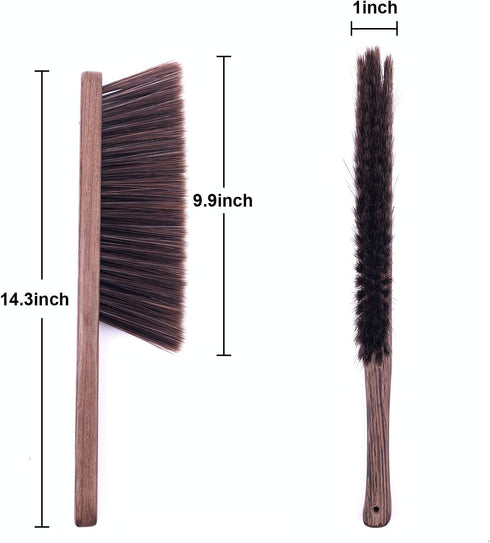 Hand Broom Cleaning Brushes - Soft Bristles Dusting Brush for Car, Bed, Couch, Garden, Furniture, Clothes