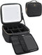 Relavel Makeup Bag with Light Up Mirror, Travel Cosmetic Organizer, Rechargeable Vanity Mirror with 3 Color Lights
