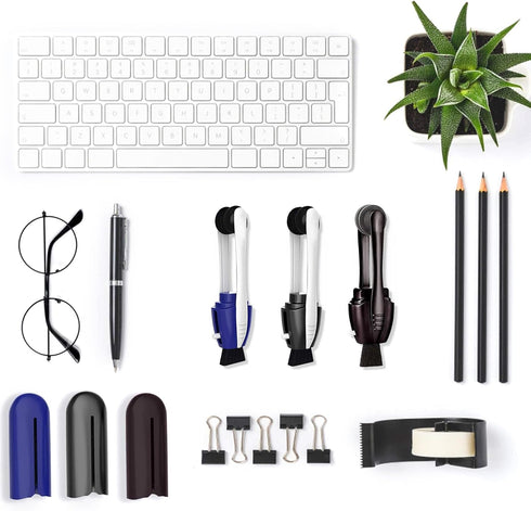 PHLIFOLOY (3pc), Eye Glasses Cleaner Portable Carbon Eyeglass Cleaner, Microfiber Spectacles Mini Sunglasses Brush Soft
