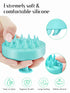 HEETA Scalp Massager for Hair Growth, Soft Silicone Shampoo Brush for Dandruff Removal, Green