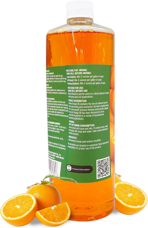 Medina Orange Oil Cleaner & Degreaser Concentrate | All Purpose Cleaner | Orange Citrus Degreaser | Home Outdoor Garden Automotive Use | Oil Cleaner Degreaser for Mopping | Wood Kitchen Cabinet - 32oz