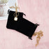 Tendwarm 20 Pcs Mini Size Black Velvet Bags, 3x3.9 Inches with Drawstring for Candy Jewelry Pouch Bags