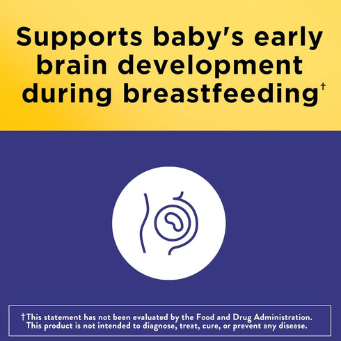 Nature Made Postnatal Multivitamin + DHA 200 mg, 60 Softgels - Vitamins & Nutrients for Breastfeeding Moms & Babies,