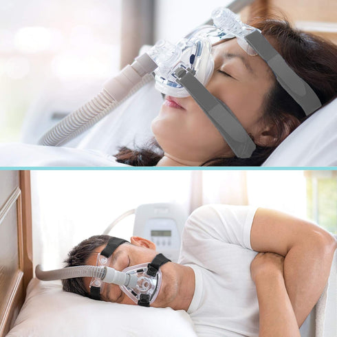 Upgraded CPAP Mask Straps Full Face Headgear Replacement for Resmed Mirage Series & Philips Respironics - (2-Pack //