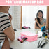 Weewooday 4 Pcs Mesh Makeup Bag, Mini Portable Travel Toiletry Pouch for Daily Accessories (Pink)