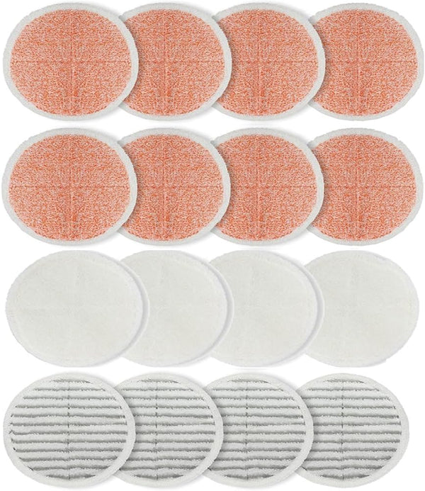 SavStor Replacement Pads For Bissell Spinwave Mop: 16 Pads for Bissell Spinwave/Spin Wave/Crosswave,Expert/Pet/Cordless