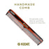 Kent 5T Double Tooth Hair Dressing Comb, Fine and Wide Tooth for Men, Women, Kids