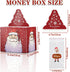 Jaywayang 2PCS 100Pcs Christmas Surprise Money Box for Cash Gift, Merry Christmas Money Gift Box with Card and Cash