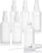JUVITUS 4 oz / 120 ml High Shine Gloss White Glass Boston Round Bottle with Fine Mist Spray (6 pack)