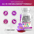 Clean Saffron Supplements - Saffron Pills Capsules USA - 8000mg with Ashwagandha, 200mg L-Theanine, 6000mg Ginkgo