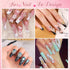 3D Nail Charms and Gems Set 1, 20PCS Gold Silver Chunky Butterfly Charms with Rhinestones for Y2K Decoration