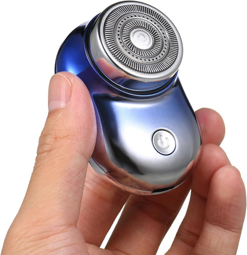 Mini Shaver Portable Electric Shaver - Cordless Rechargeable Rotary Shaver for Men's Beard Shaving (Green)