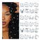NAISKA 24PCS Hair Jewelry for Braids, Crystal Rhinestone Loc Dreadlock Accessories, Metal Alloy Braid Clips
