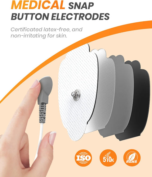 30 Modes TENS EMS Unit - Compact Muscle Stimulator for Pain Relief, Rechargeable & Portable with 30 Intensity Levels