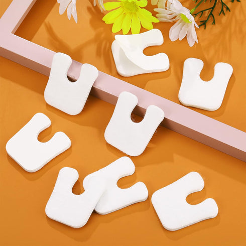 80 Pcs U Shaped Callus Cushions, Self-Adhesive Felt Pads for Foot Care and Pain Relief