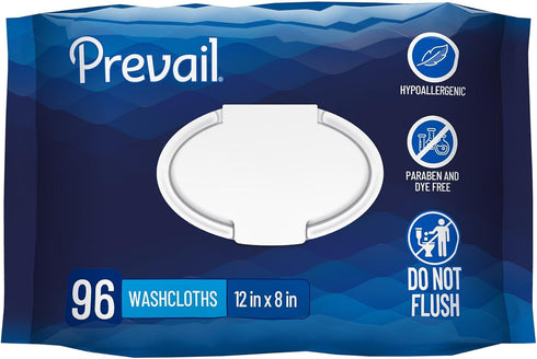 Prevail Soft Pack Adult Washcloths - Unisex Adult Incontinence Wipes - Disposable