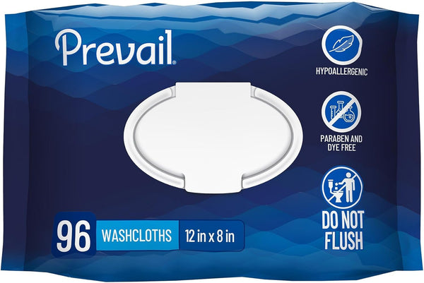 Prevail Soft Pack Adult Washcloths - Unisex Adult Incontinence Wipes - Disposable