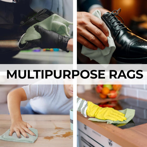 RW Rag Works 5 LB (16.57 12.28 5.67 inches)) Premium Ultra-Absorbent, Lint-Free Cotton Poly Rags Ideal for Garage