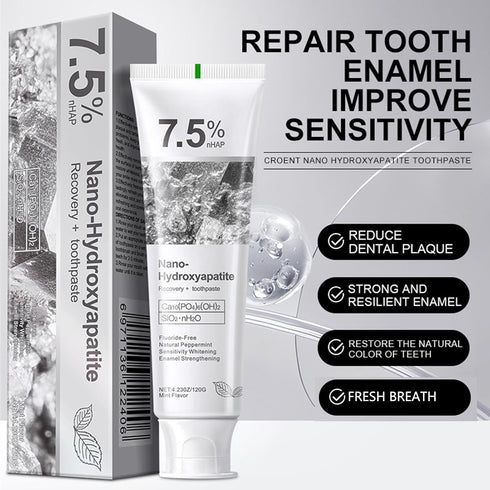 MiaSarah 7.5, (2 Pack) Nano-Hydroxyapatite Recovery Toothpaste Gentle and Effective Formula,Fluoride-Free Toothpaste