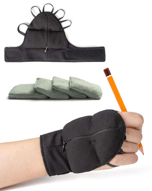 SteadyHand Weighted Glove for Tremors, Adjustable Hand Stability Aid for Kid, Men, Women, Adult