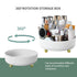 funest Makeup Perfume Organizer, 360 Degree Rotating Lazy Susan Cosmetic Desk Storage Lotions Display Case Round Tray with Large Capacity, for your Jewelry