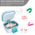 ARGOMAX Leak Proof Denture Bath Cup, Portable Soaking Box with Strainer, Upgraded Version for Dentures and Braces