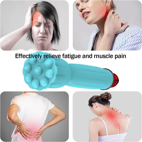 OJEKAI IPX65 10 Mini Handheld Massager, Waterproof Portable Massager with Soft Silicone, Full Body Muscle Relief