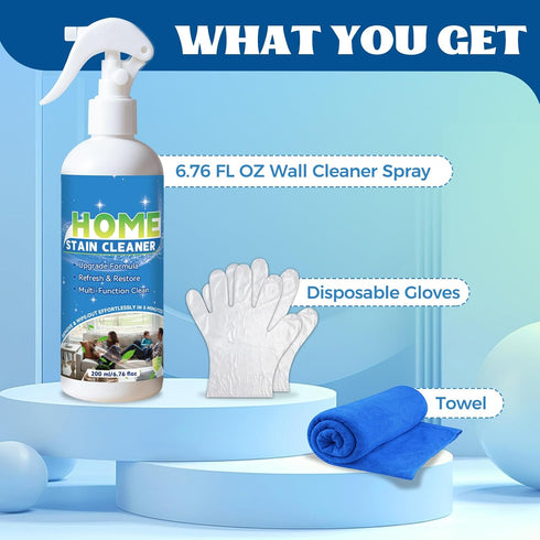 Multipurpose Wall Cleaner Spray Mold Stain Cleaner for Home Surfaces Bathrooms, Kitchens, Showers, Basements & Outdoor