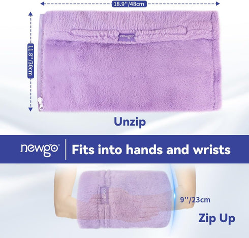 NEWGO Hand Warmers Mitt Microwavable Heating Pad for Hands, Heated Gloves for Hand Arthritis, Stiff Joints, Trigger