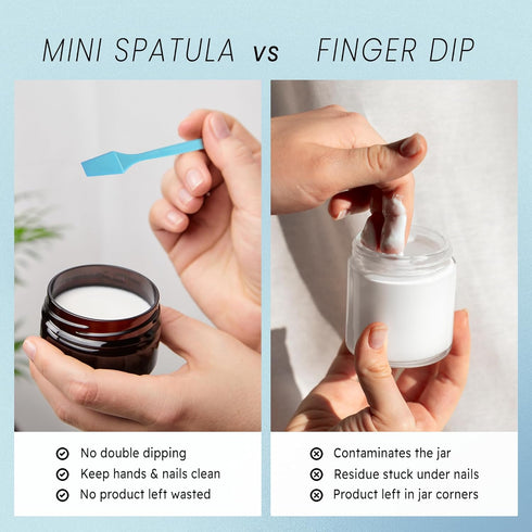 pana Brand Cosmetic Make Up Disposable Plastic Spatulas, 2.5 Inch, Skin Care Facial Cream Mask Spatula (100 Pieces,