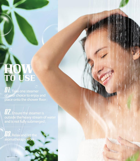 POPCHOSE Shower Steamers - 16 Pack Eucalyptus Mint Aromatherapy Tablets for Stress Relaxation and Nasal Congestion