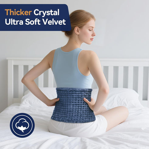 VSTKEN 24"x12" 9 Settings 4 10FT Heating Pad for Back Pain Relief, Electric Heat Pad for Neck, Shoulders, Cramps