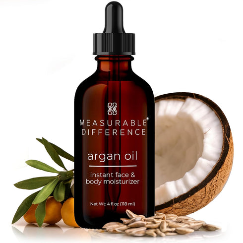 Measurable Difference Argan Oil Face Instant Moisturizer, 4oz, Daily Nourishment for All Skin Types