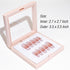 LIGHT RAIN Press on Nail Packaging - 3D Floating Frame, Storage Box Case, 24 pcs, Pink Color