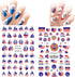 4th of July Nail Art Stickers American Independence Day Nail Design Lips Flag Hearts Flame Shape 3D Self-Adhesive Nail Art Supplies Patriotic Stickers for Women Girls 8Sheet by GRITOSE