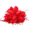 Sibba Red Flower Hair Clips, Rose Hairpin Barrettes for Women Girls, Floral Accessories for Travel Wedding