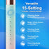 Portable Electric Soft Toothbrush with Travel Case, 90-Day Battery Life, 10 Brush Heads, 15 Modes