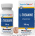 Superior Source L-Theanine 200 mg Supplement for Brain Health Support, Better Sleep & Daily Energy - 100 Tablets