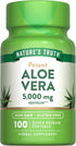 Nature's Truth Aloe Vera Softgels, 5000mg, 100 Count, Non-GMO and Gluten Free Supplement